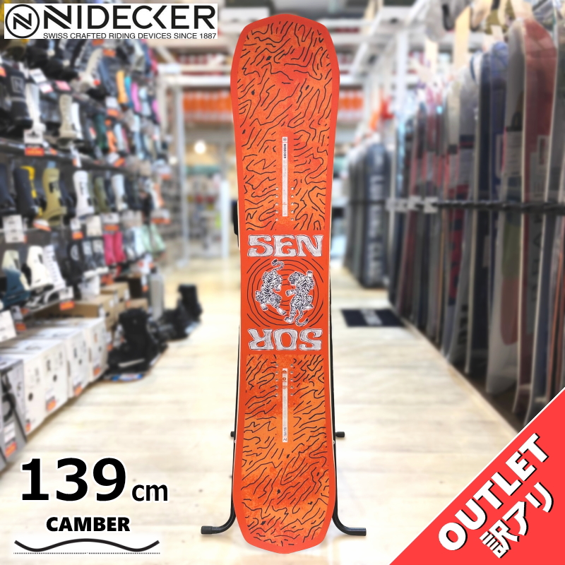 スノーボード 板 型落ち キッズ 25-26 NIDECKER SENSOR YOUTH 139cm ナイデッカー  センサーアウトレット | 