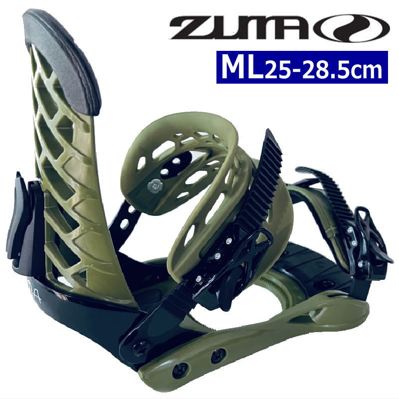 【即納】ZUMA ZM カラー:KHAKI MLサイズ ツマ ゼットエム メンズ スノーボード ビンディング バインディング日本正規品