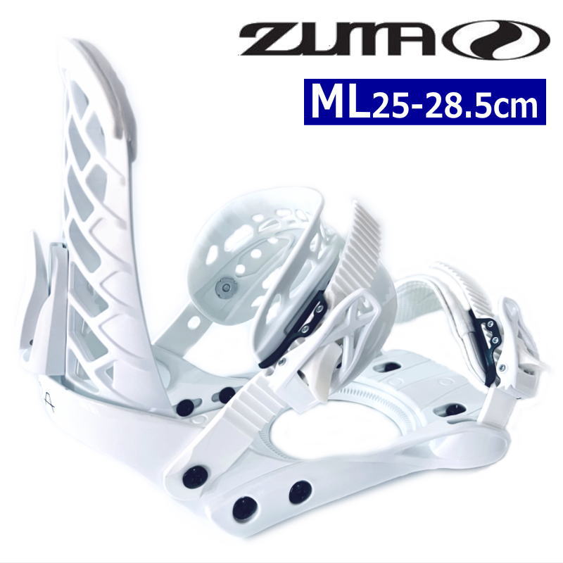 【即納】ZUMA ZM カラー:WHITE MLサイズ ツマ ゼットエム メンズ スノーボード ビンディング バインディング日本正規品｜off-1