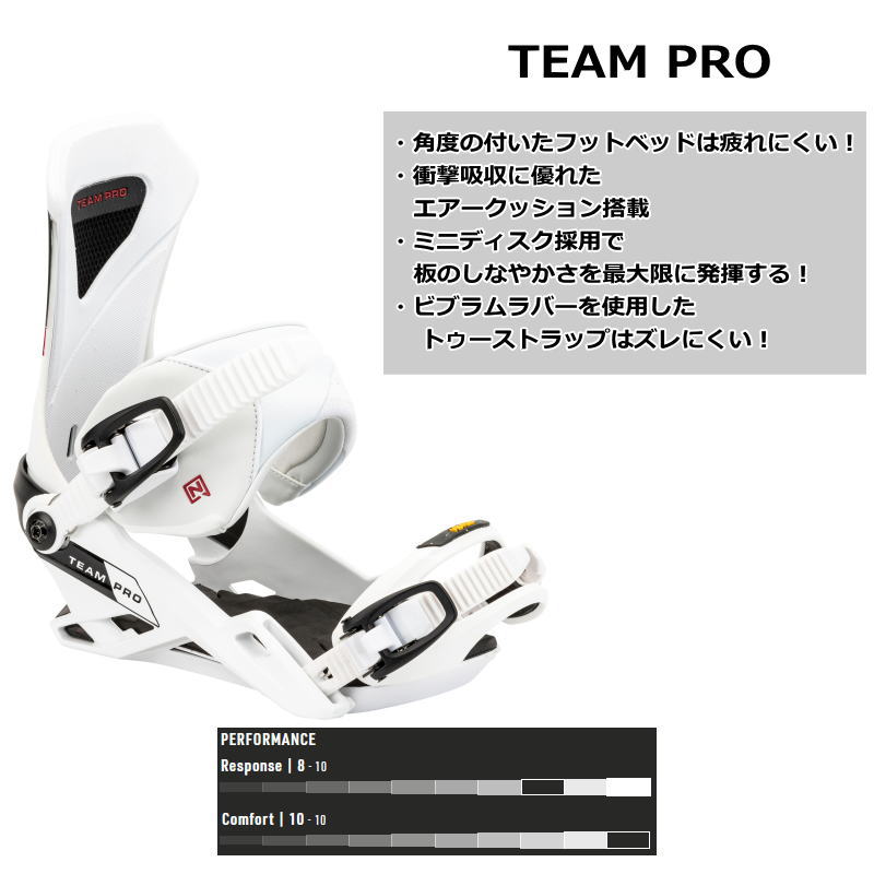 NITRO ビンディング バインディング ホワイト メンズM