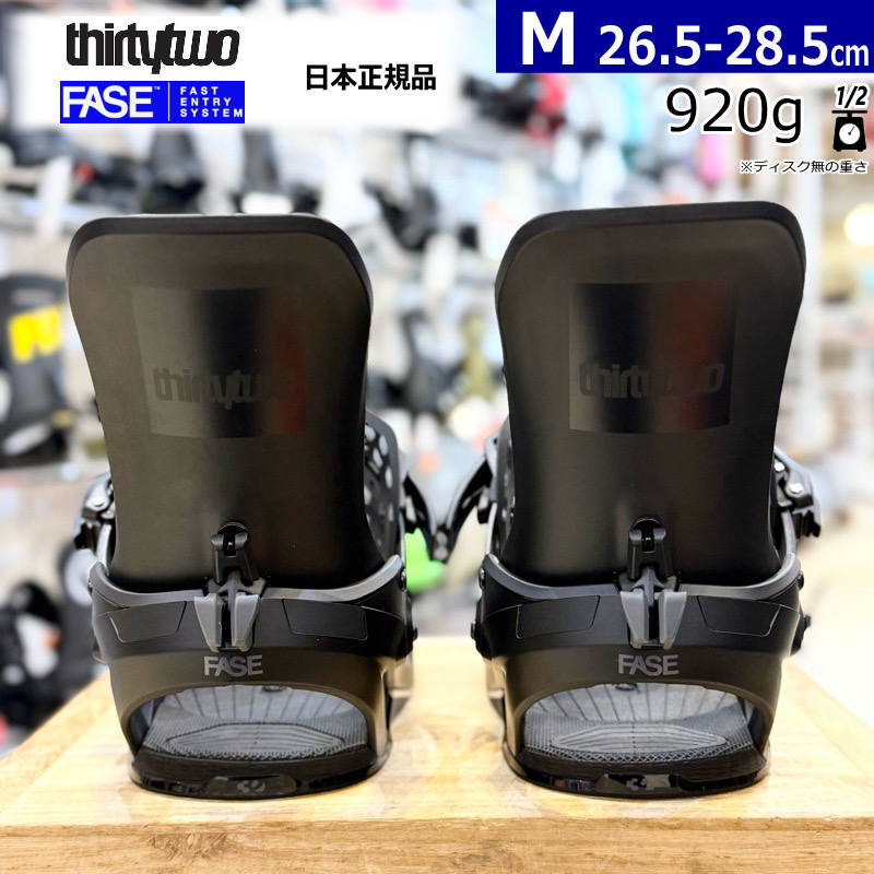 26-27 THIRTYTWO T32M FASE カラー:BLACK Mサイズサーティーツー