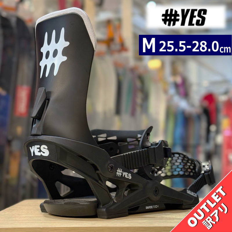 OUTLET】 25-26 YES SELECT カラー:PITCH BLACK Mサイズ メンズ