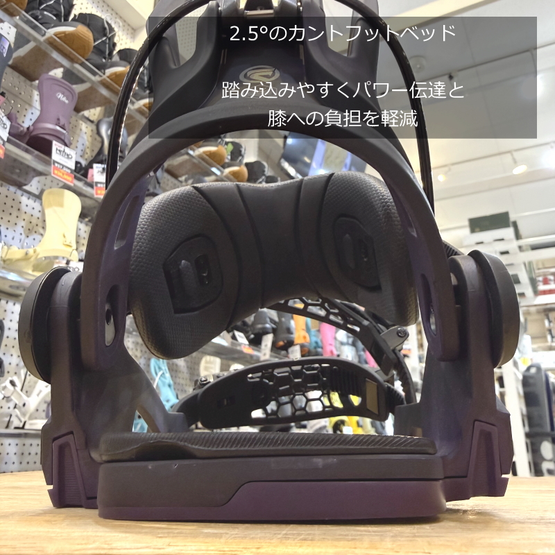 23-24 NIDECKER MAYON PLUS HYBRID カラー:BLACK PLUM Mサイズ ナイデッカー メンズ スノーボード バインディング 型落ち 日本正規品 関連画像5