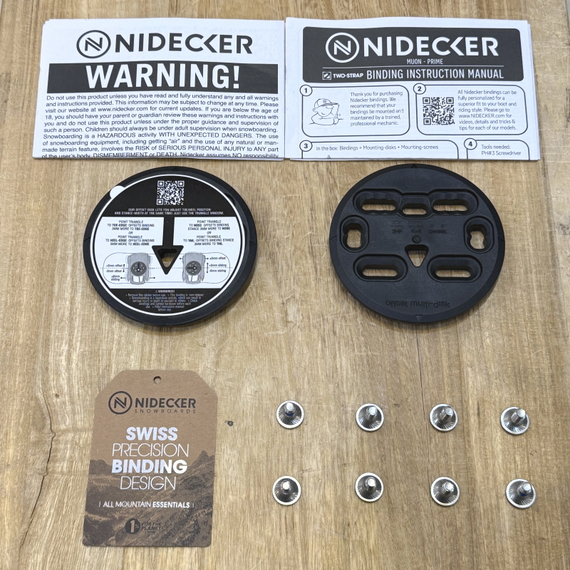NIDECKER スノーボード ビンディング（モデル年式：24ー25モデル