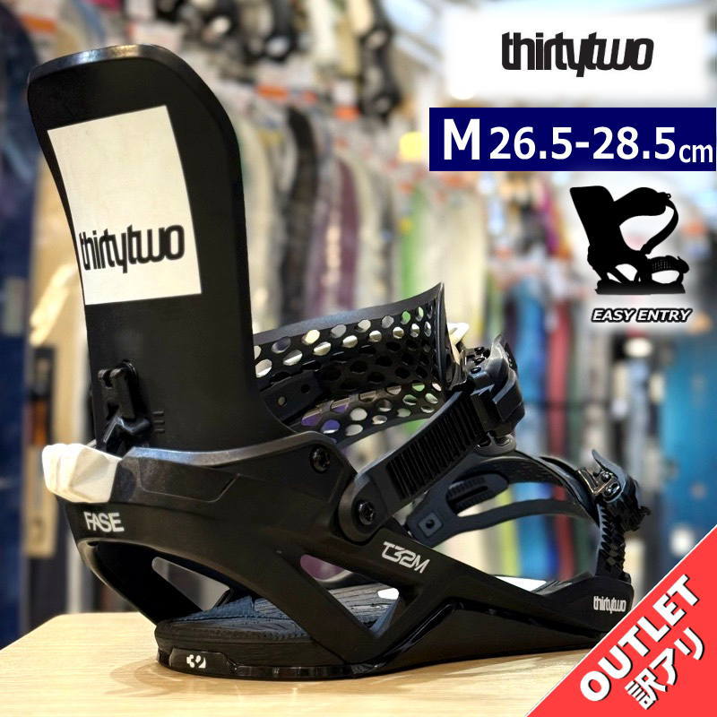 OUTLET】 25-26 THIRTYTWO T32M FASE カラー:BLACK Mサイズ サーティー