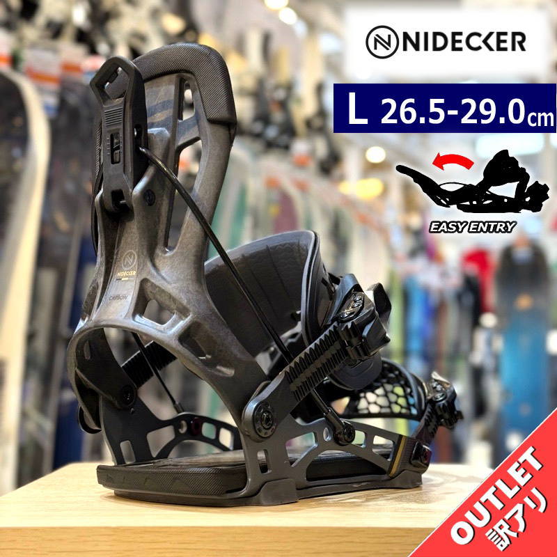 OUTLET】 25-26 NIDECKER NX2-CARBON HYBRID カラー:BLACK Lサイズ