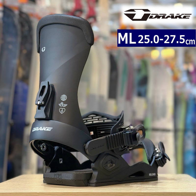 25-26 DRAKE RELOAD ビンディング M/L ブラック 25-26 DRAKE RELOAD カラー:BLACK MLサイズ ドレイク メンズ