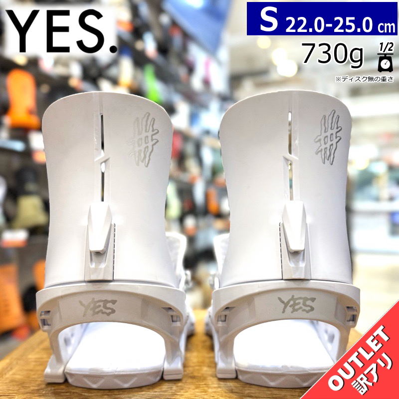 ラスト1点】 【OUTLET】 24-25 YES VETTA カラー:WHITE Sサイズイエス