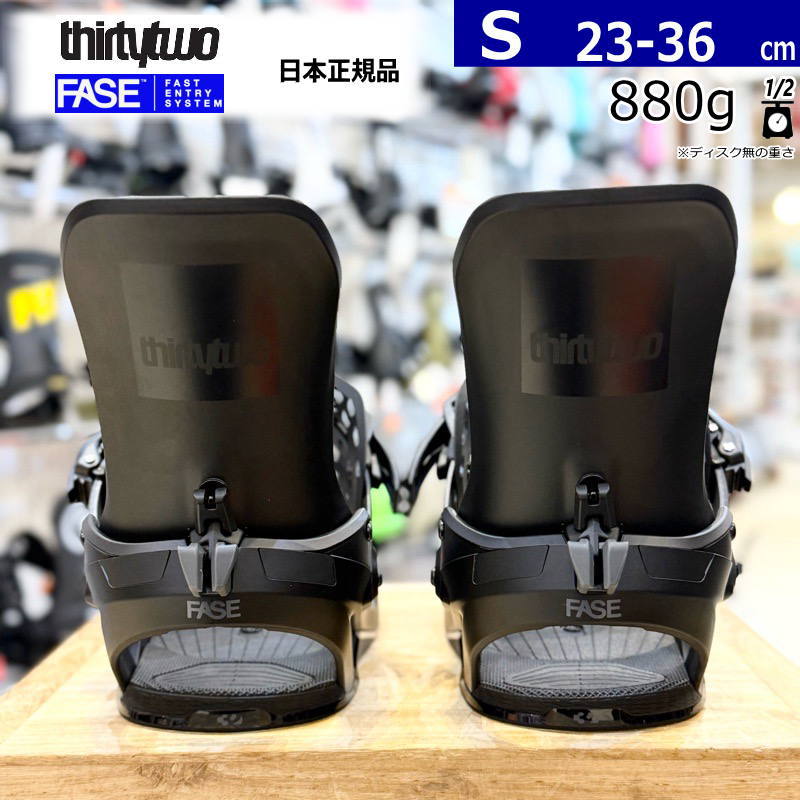 26-27 THIRTYTWO T32M FASE カラー:BLACK Sサイズサーティーツー