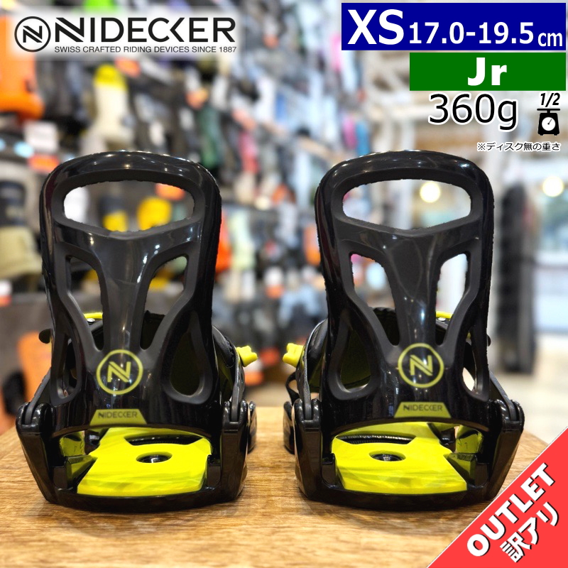 ラスト1点】 【未使用OUTLET】 24-25 NIDECKER MAGIC BLACK XS