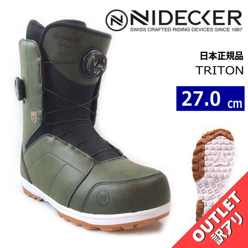 格安HOT】 即出荷 20-21 NIDECKER/ナイデッカー TRITON トリトン BOA