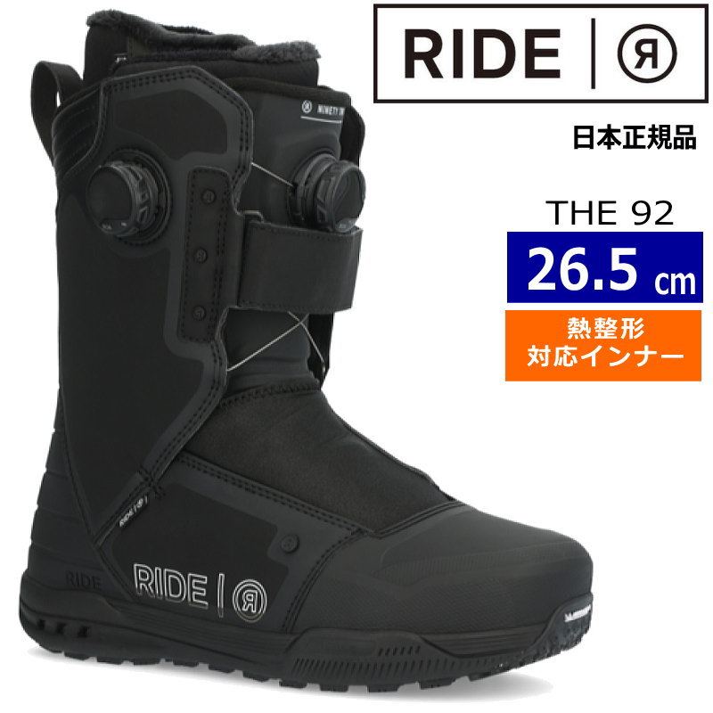 23-24 RIDE THE 92 カラー:BLACK 26.5cm ライド メンズ スノーボード