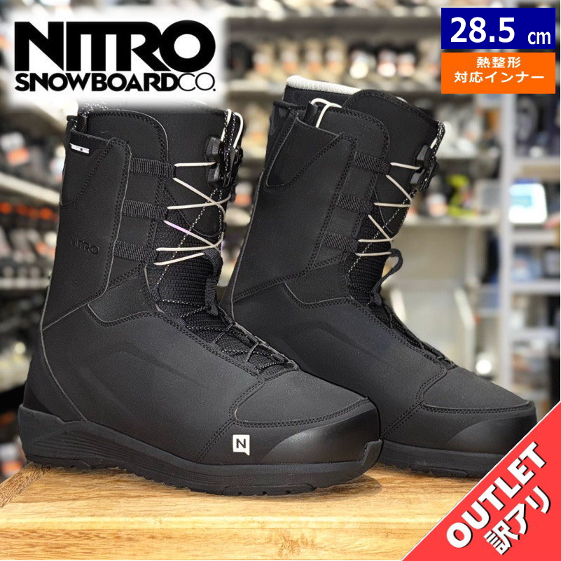 Nitro ANTHEM スノーボードブーツ ブラック ラスト1点】 【OUTLET】24-25 NITRO ANTHEM TLS カラー:BLACK 28.5cm