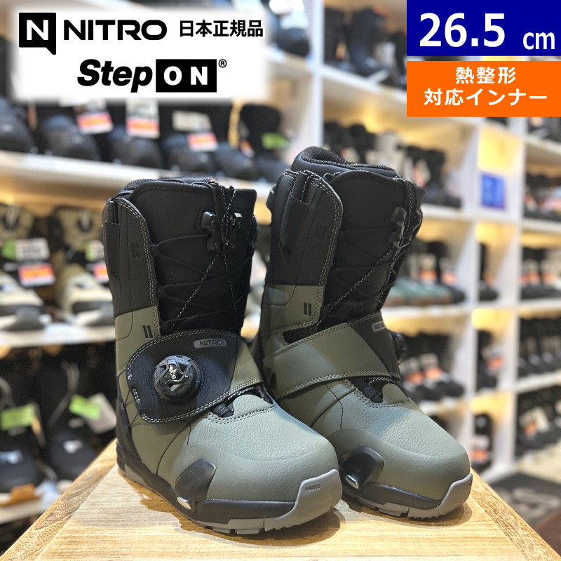 25-26 NITRO VENTURE STEP ON TLS カラー:Shadow-Black 26.5cm ナイトロ ベンチャー ステップオン メンズ スノーボードブーツ 日本正規品 | 