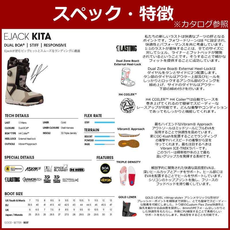 【ラスト１点】 【OUTLET】24-25 NIDECKER KITA カラー:EJACK 28cm ナイデッカー キタ メンズ スノーボードブーツ 型落ち |  | 08