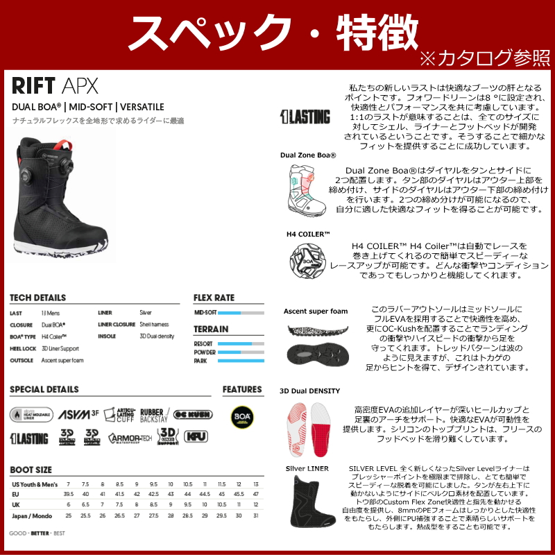 ラスト1点】 OUTLET 24-25 NIDECKER RIFT APX BLACK 27cm