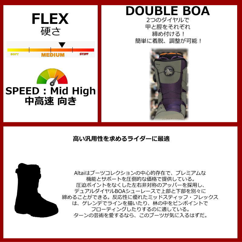 24-25 NIDECKER ALTAI カラー:GREEN 27.5cm ナイデッカー アルタイ