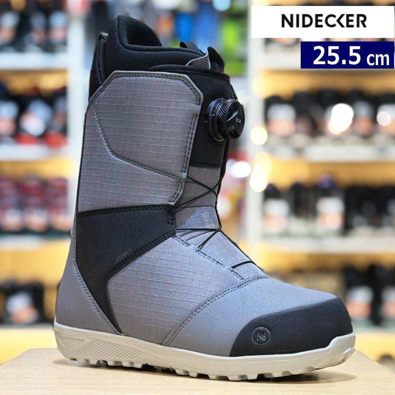 メンズ スノーボードブーツ 24-25 NIDECKER SIERRA カラー:GRAY 25.5cm