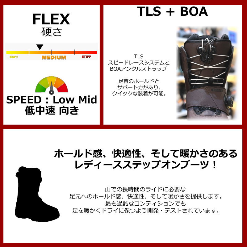 NITRO MONARCH TLS スノーボードブーツ 23.5㎝【新品未使用】 25-26 NITRO MONARCH STEP ON TLS カラー:Port 23.5cm ナイトロ