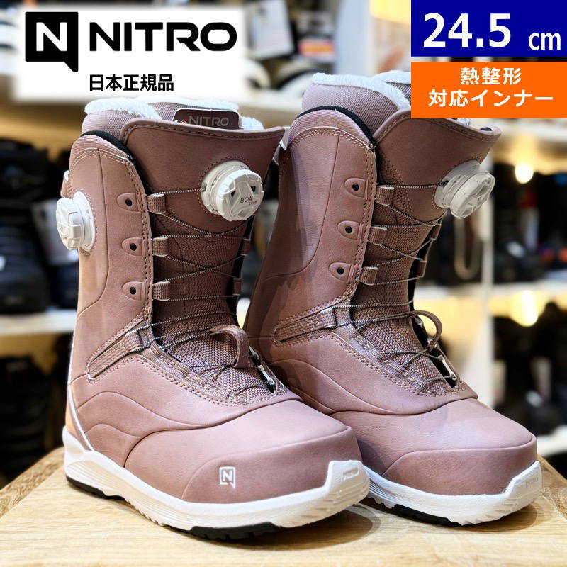 25-26 NITRO CROWN BOA カラー:Rose 24.5cm ナイトロ クラウン 