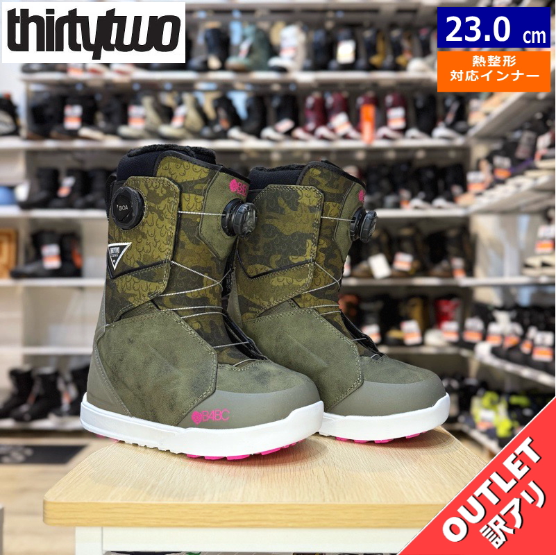 24 cm サーティーツー　thirtytwo　ラッシュダブルボア B4BC ラスト1点】 【OUTLET】24-25 THIRTYTWO LASHED DOUBLE BOA W'S B4BC