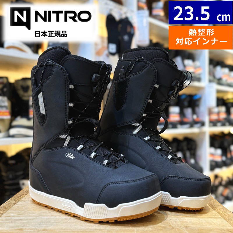スノボ一式（靴24-24.5cm）★終了 25-26 NITRO SCALA TLS カラー:BLACK 23.5cm ナイトロ スカラ