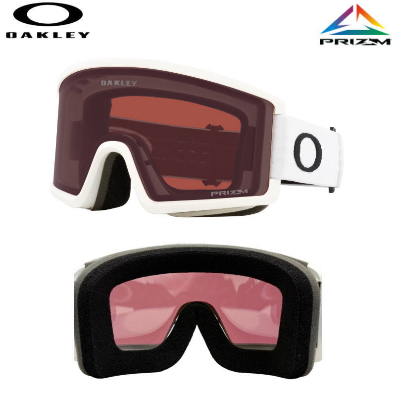 25-26 OAKLEY TARGET LINE M カラー:MATTE WHITE レンズ:PRIZM DARK GREY オークリー