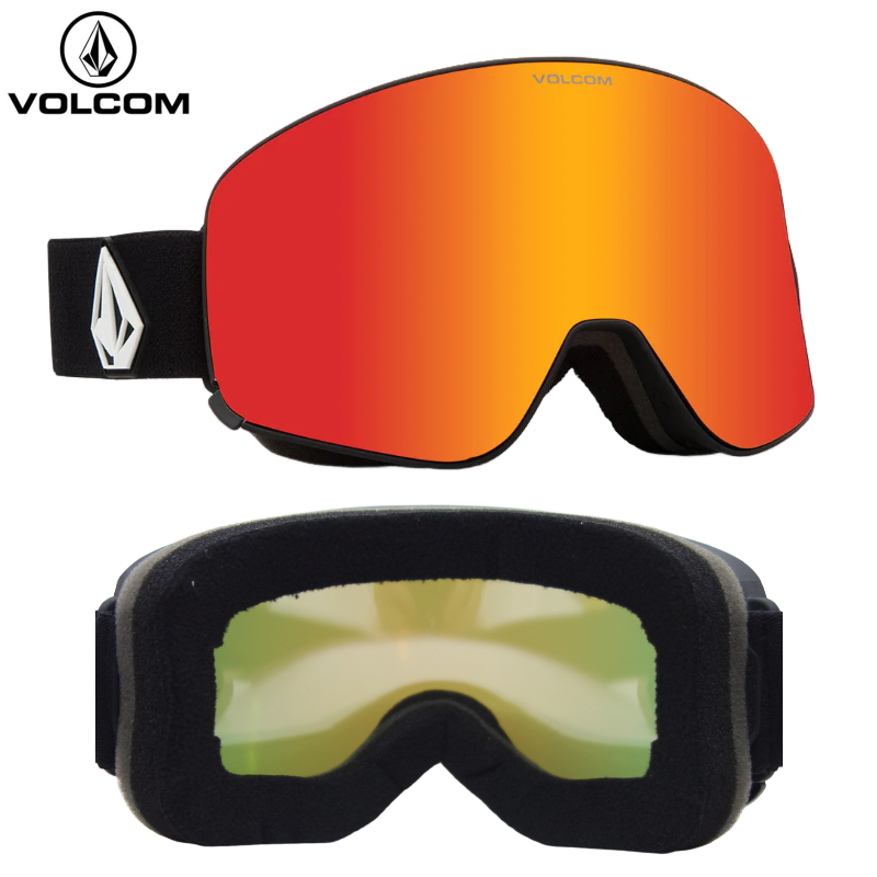 23-24VOLCOM ODYSSEY カラー:MATTEBLACK レンズ:SMOKE-RED