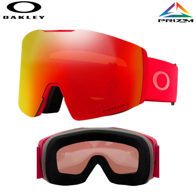 26 OAKLEY Fall Line L MB/PIIri レンズ 新品 OAKLEY（オークリー） 25-26 OAKLEY FALL LINE L カラー:MATTE REDLINE