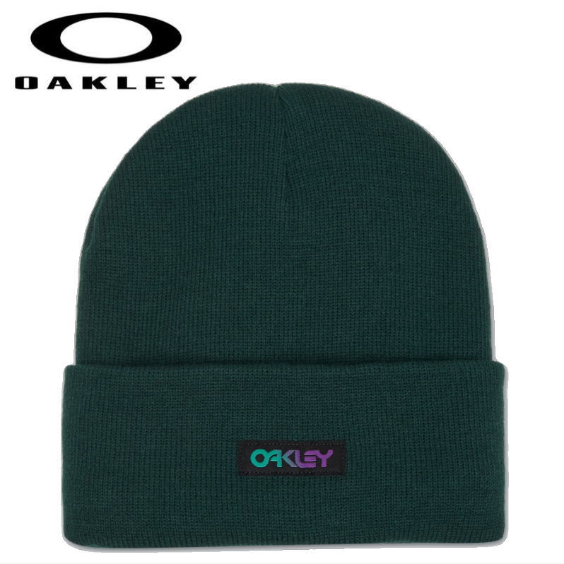 ●24 OAKLEY B1B GRADIENT PATCH BEANIE カラー:HUNTER GREEN ビーニー ニット帽 キャップ スノーボード スノボ スキー｜off-1