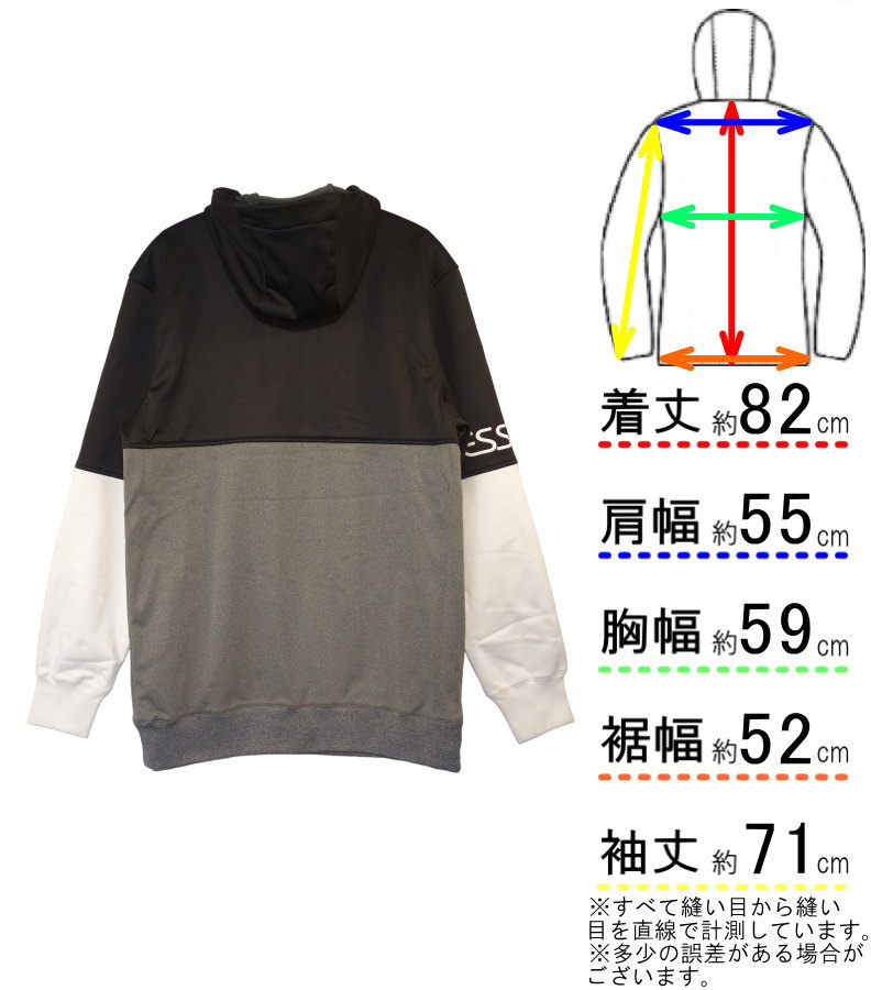 OUTLET】 RECHARGE BONDED RIDING HOODIE BLACK Lサイズ メンズ