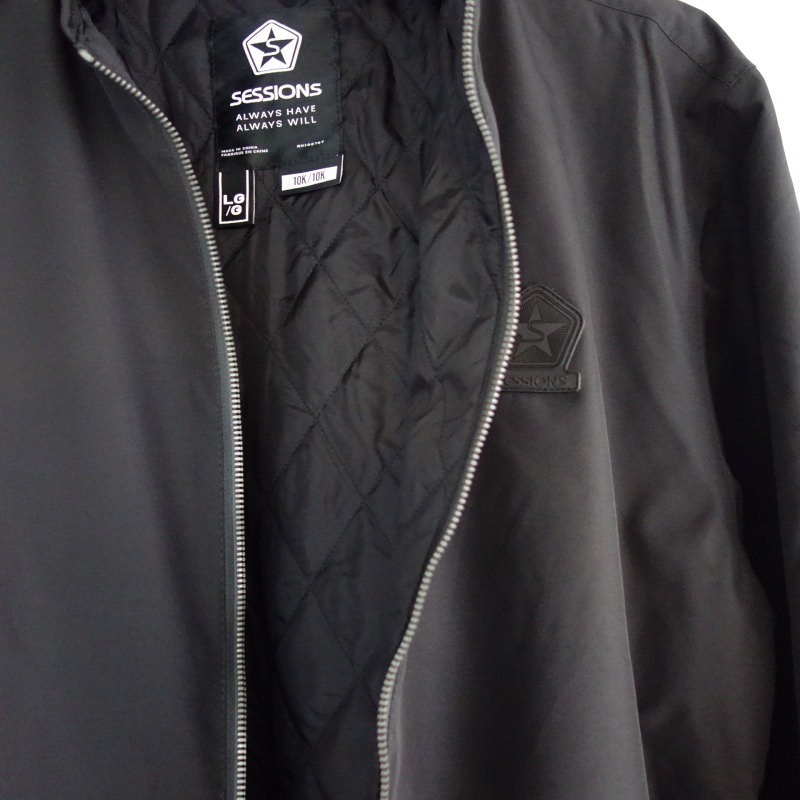 【OUTLET】 SESSIONS LITHIUM BOMBER JKT BLACK Lサイズ セッションズ メンズ スノーボード スキー アパレル  ジャケット 型落ち 日本正規品