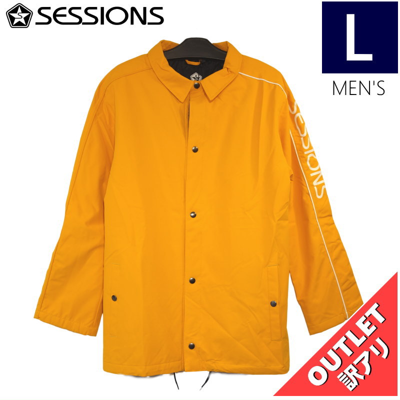 OUTLET】 SESSIONS ANGST COACH JKT ORANGE Lサイズ メンズ 