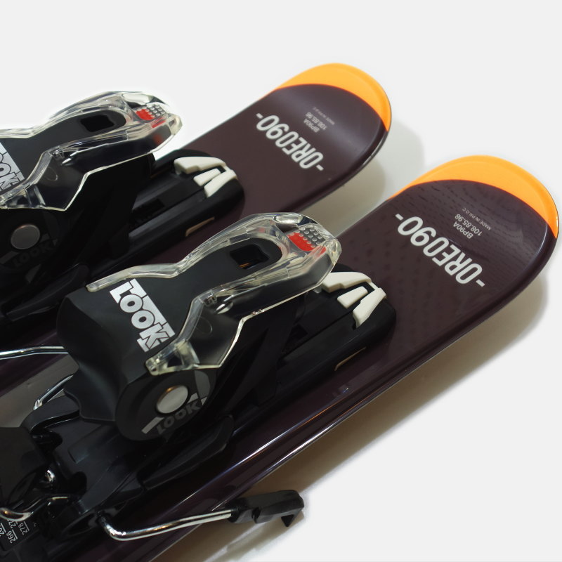 [90cm/90mm幅]22-23 SWALLOW OREO90 カラー:ORANGE+XPRESS 10 GW ビンディングセット ショートスキー  ファンスキー スキーボード