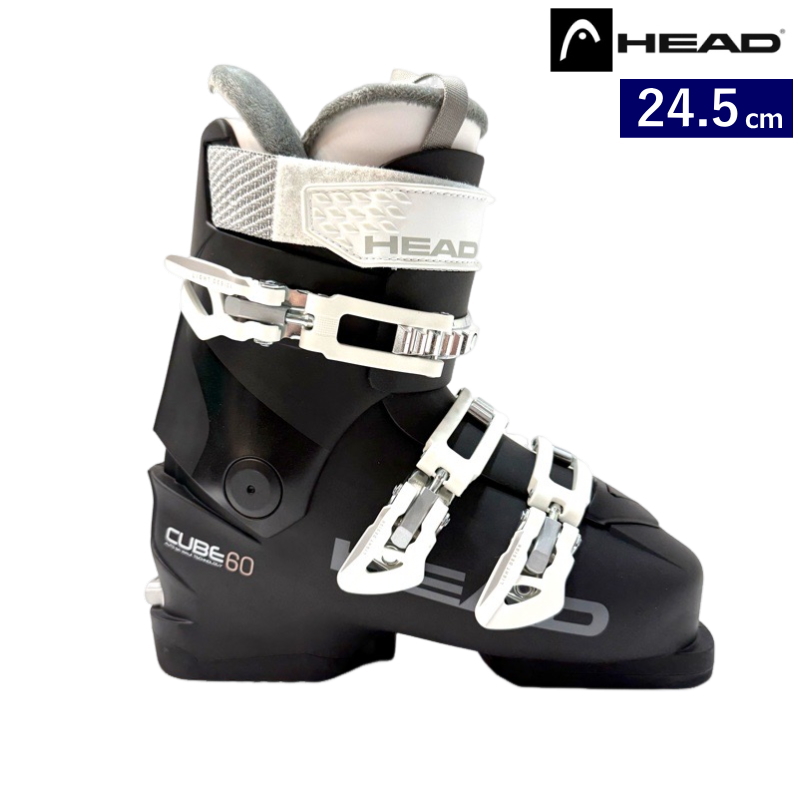 24-25 HEAD Ski CUBE 3 60 W [24.5cm足幅104mm幅] ヘッド レディース スキーブーツ 2ピースブーツ