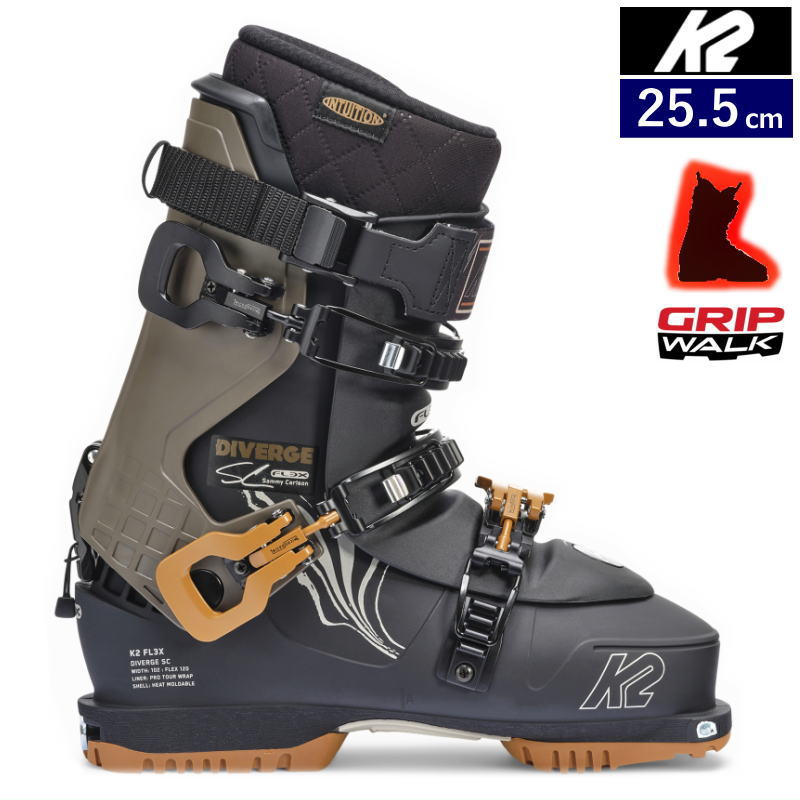 【追跡付き】サイバーループ アダムスキー キューブリック 24-25 K2 DIVERGE SC [25.5cm足幅102mm幅] ケーツー メンズ スキー