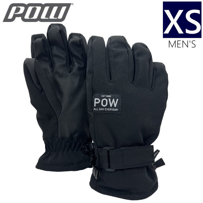 ○22-23 POW XG MID GLOVE カラー:BLACK XSサイズ パウ グローブ スキー スノーボード