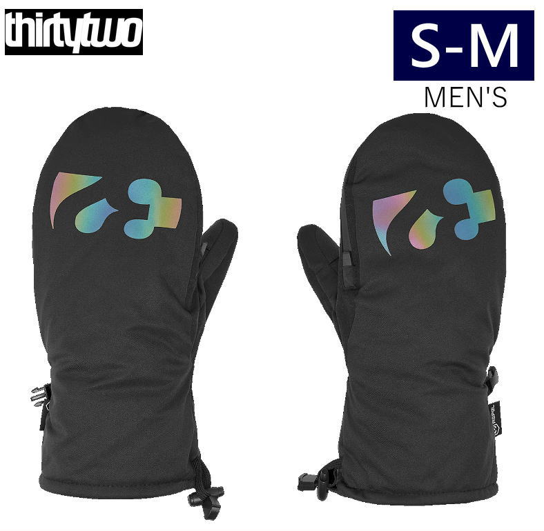 ○22-23 THIRTYTWO 32 SIGNATURE CORP MITTENE カラー:BLACK S-Mサイズ