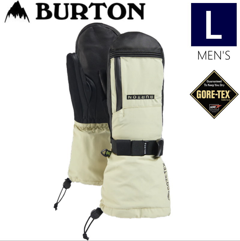 ●23-24 BURTON GORE-TEX CARBONATE MITTEN カラー:MUSHROOM  Lサイズ バートン  スキー スノーボード｜off-1