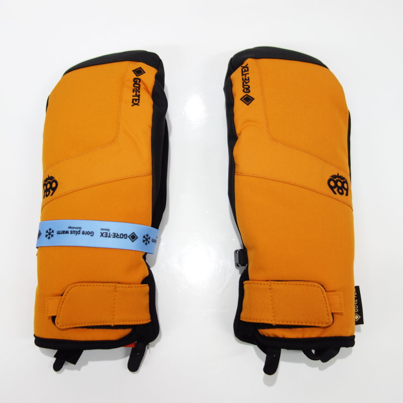 ●23-24 686 GORE-TEX LINEAR UNDER CUFF MITTEN カラー:COPPER ORANGE Sサイズ シックスエイトシックス スキー スノーボード 686 ○23-24 GORE-TEX LINEAR UNDER CUFF MITTEN カラー:COPPER