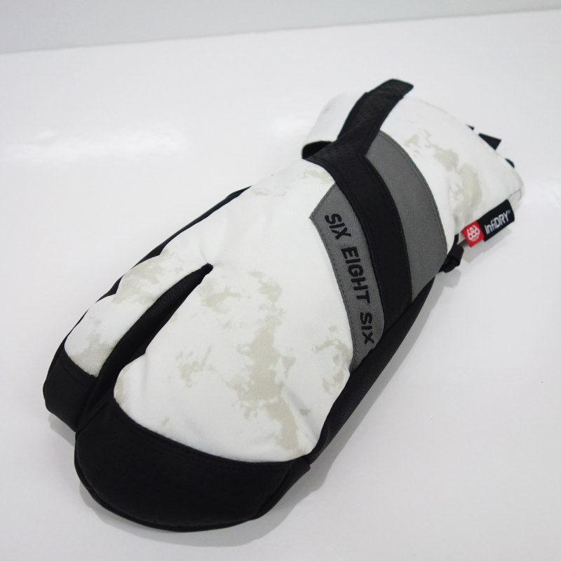 ○23-24 686 HAWKEYE TRIGGER MITTEN カラー:WHITE DAZED Mサイズ
