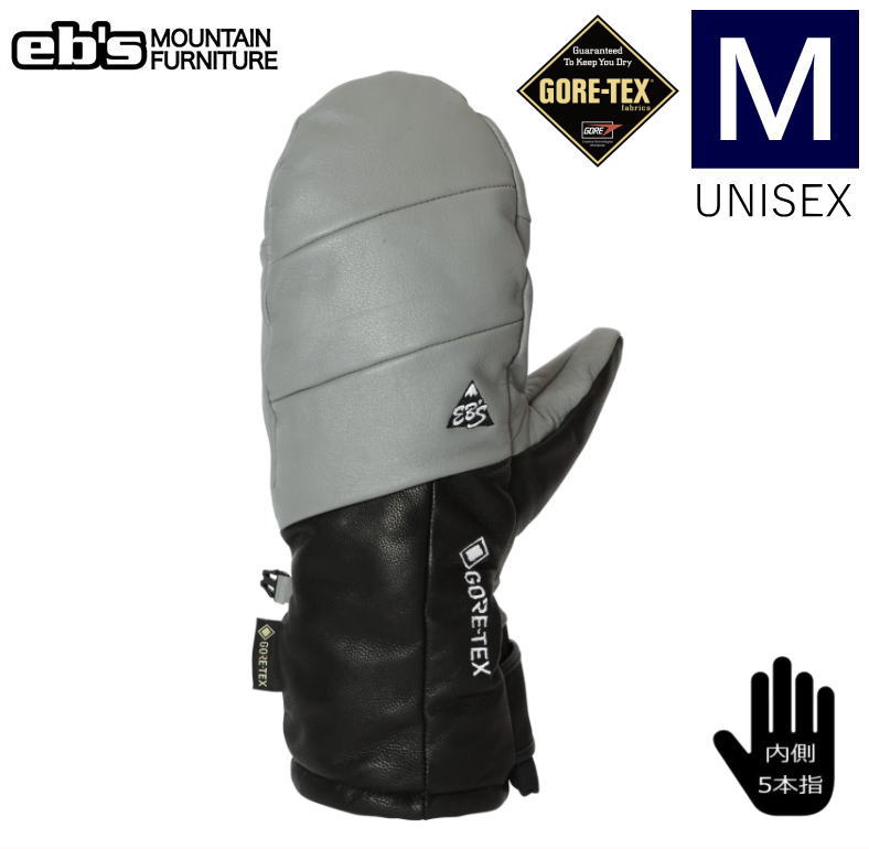 ○22-23 ebs GORE-TEX RIDERS MITTEN カラー:CEMENT Mサイズ エビス 