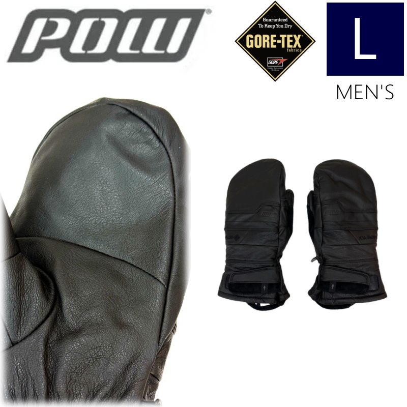 ◎24-25 POW STEALTH GTX MITT カラー:BLACK Lサイズ パウ スキー