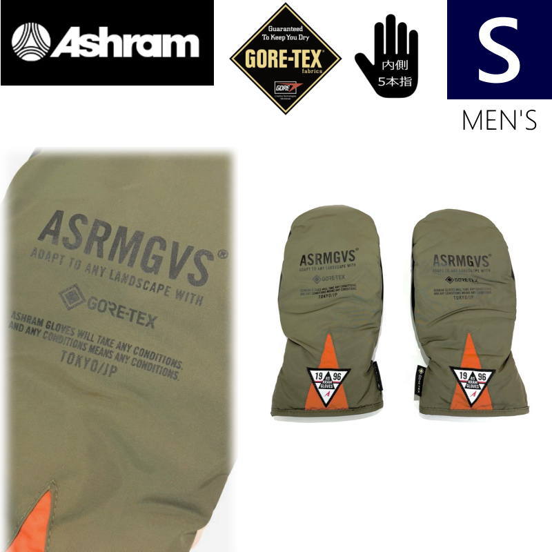 ★25-26 S大きさ]26 Ashram EVEN 色つや:OLIVE  メンズ S大きさ アシュラム  スキーの板 スノーボード スポーツ-グローブ-スノーボード
