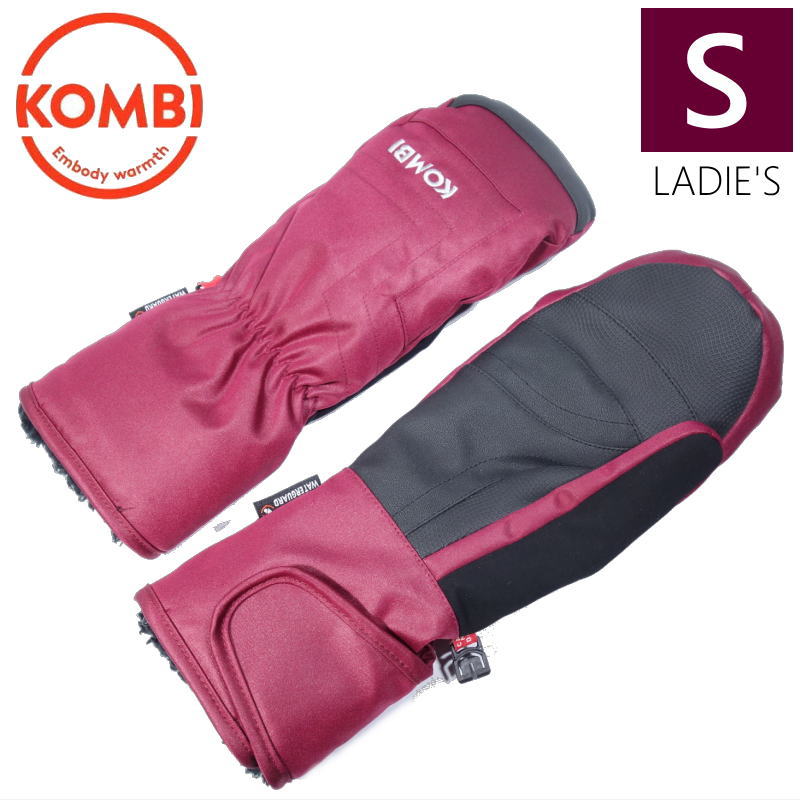 ○22-23 KOMBI AGILE WOMENS MITTEN カラー:BURGUNDY  Sサイズ コンビ  スキー スノーボード | 