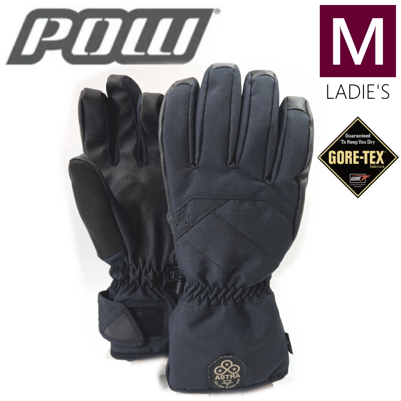 ○22-23 POW ASTRA GLOVE カラー:BLACK Mサイズ カラー スキー 