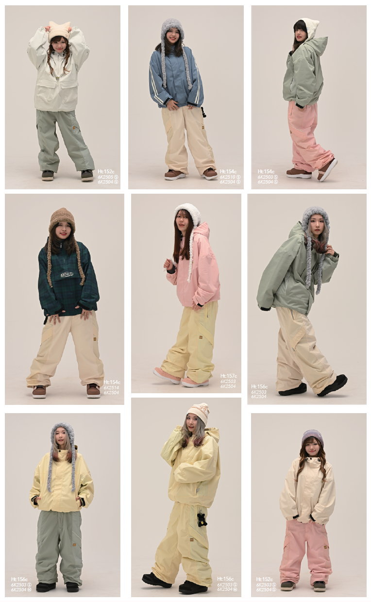 ☆ 25-26 6KNOT BRIGHT PANEL PANTS カラー:IVORY 6K2504 シックス