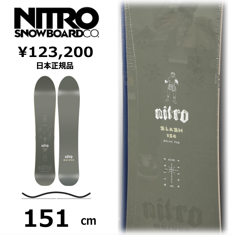 特典付き 【早期予約】 メンズ スノーボード 板 151cm NITRO SLASH ナイトロ スラッシュ 26-27 パウダーボード キャンバー