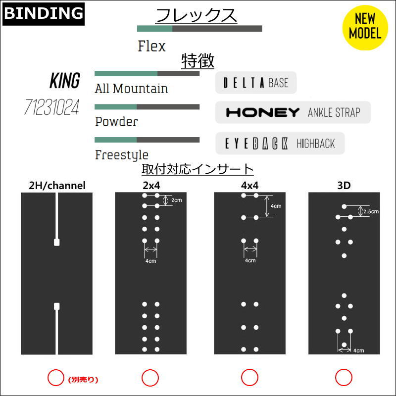 23-24 DRAKE KING カラー:BLACK Mサイズ ドレイク キング メンズ スノーボード ビンディング バイン 日本正規品｜off-1｜05