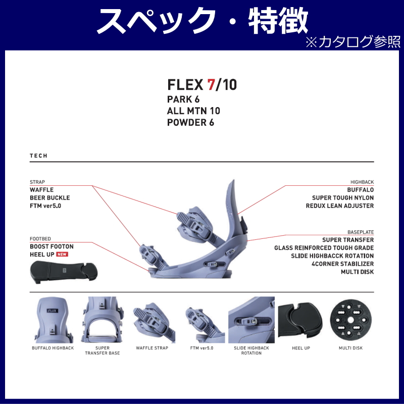 早期予約商品】 26-27 FLUX CV カラー:BLACK Mサイズ フラックス